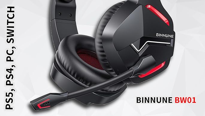 Amazon.com: BINNUNE Wireless Gaming Headset with 2.4GHz for